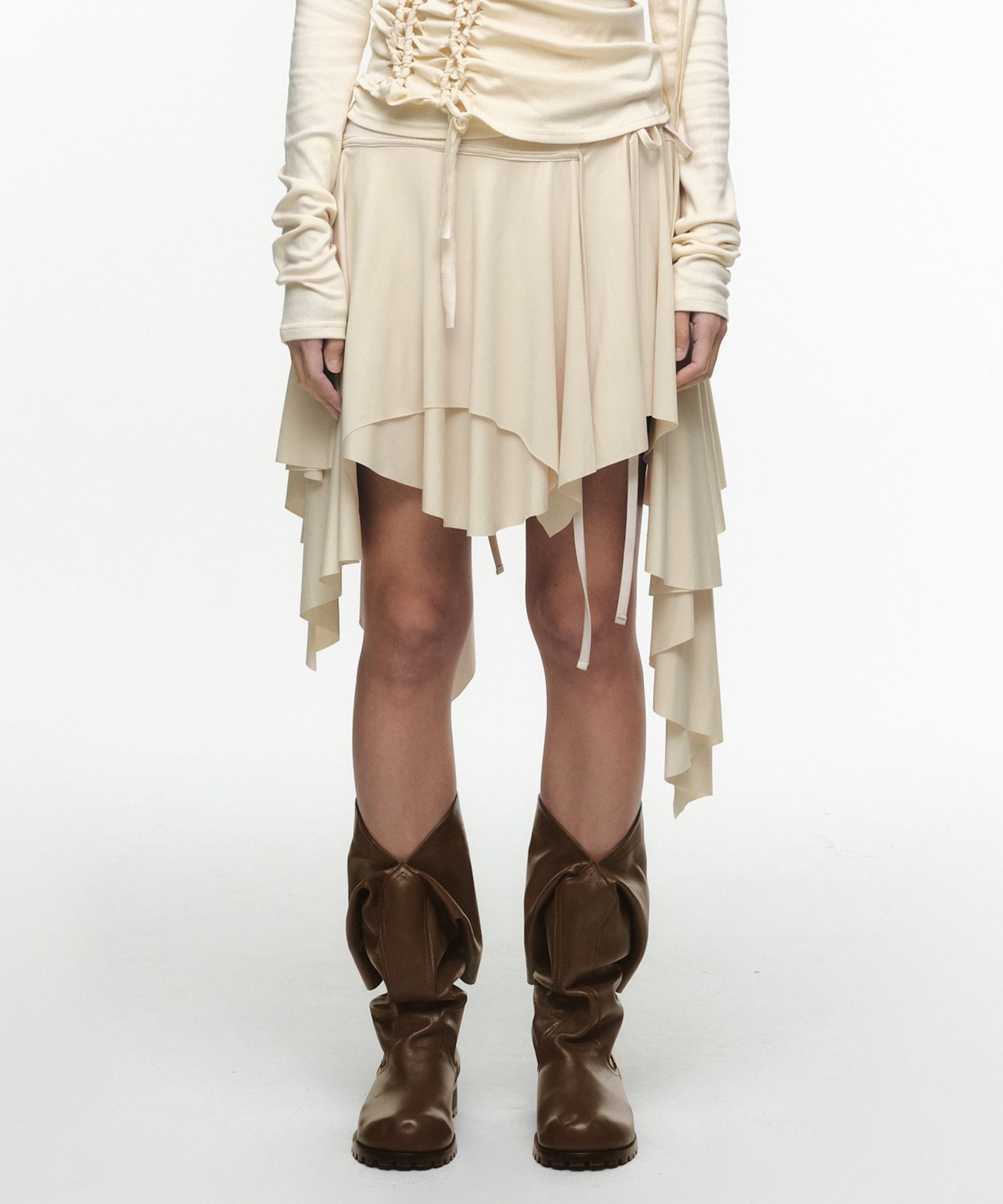 【NACHE】24fw FLOW LAYERED SKIRT NACHE FLOW LAYERED SKIRT