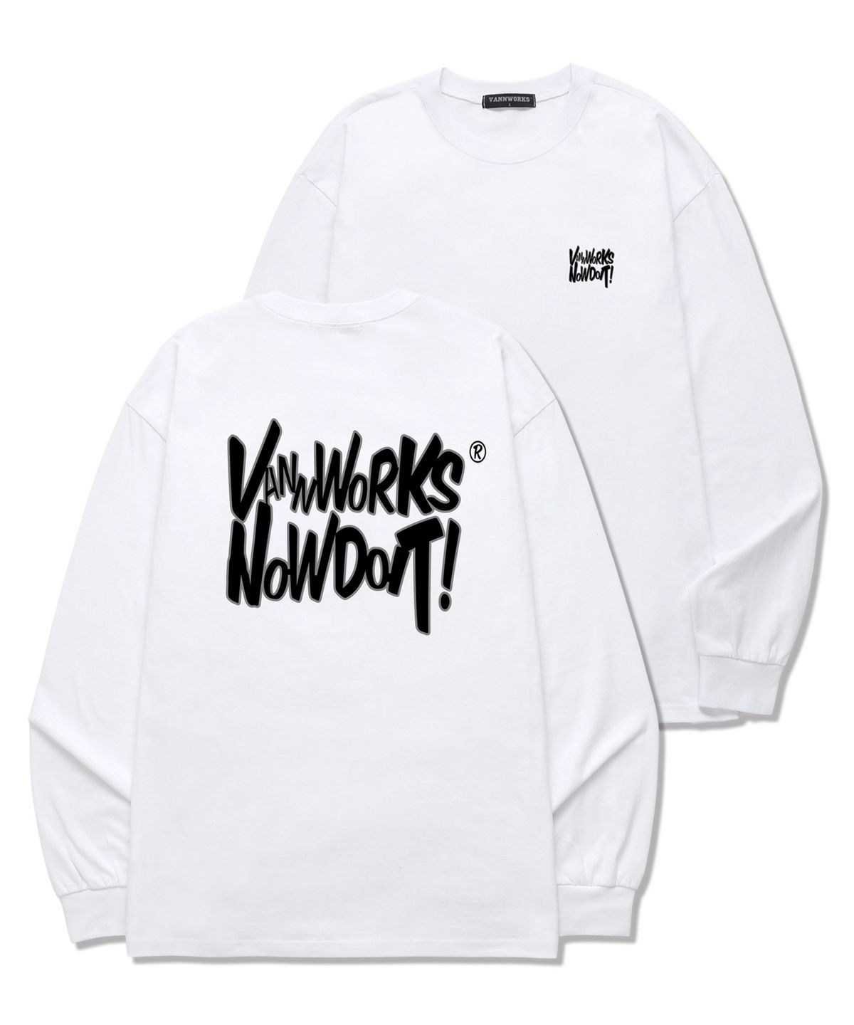 밴웍스(VANNWORKS) NOW DOIT OUTLINE 롱슬리브 (VLS0084) 화이트