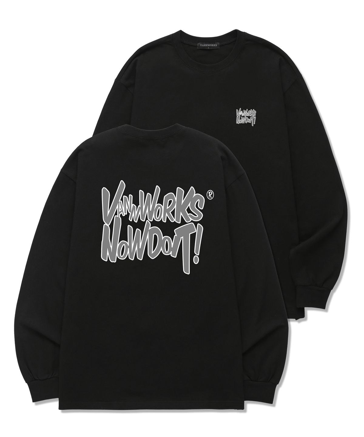밴웍스(VANNWORKS) NOW DOIT OUTLINE 롱슬리브 (VLS0084) 블랙