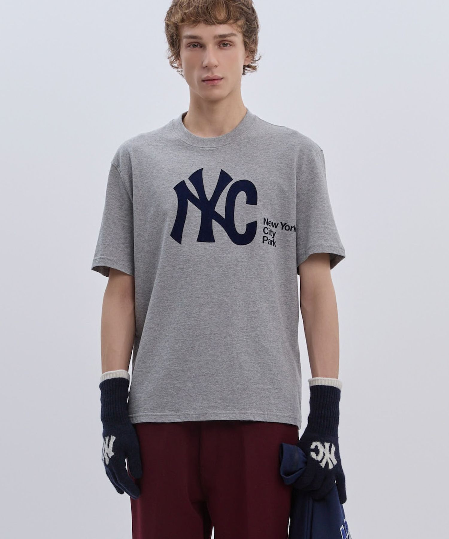 MUSINSA | NOHANT NYC SHORT SLEEVE T-SHIRT GRAY