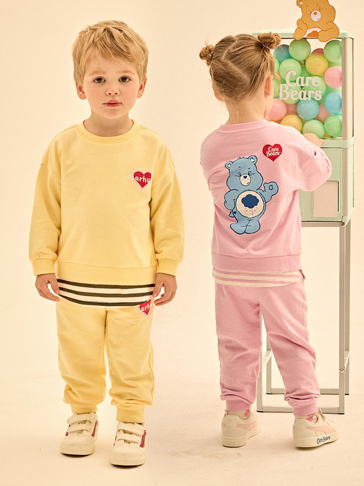 케어베어(CAREBEARS) 안녕케어베어 레이어드 루즈핏 상하복