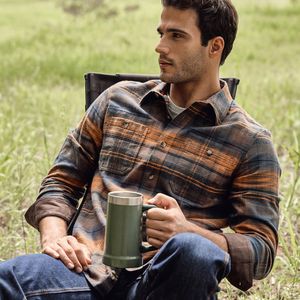 플란넬 기모 워크웨어 셔츠