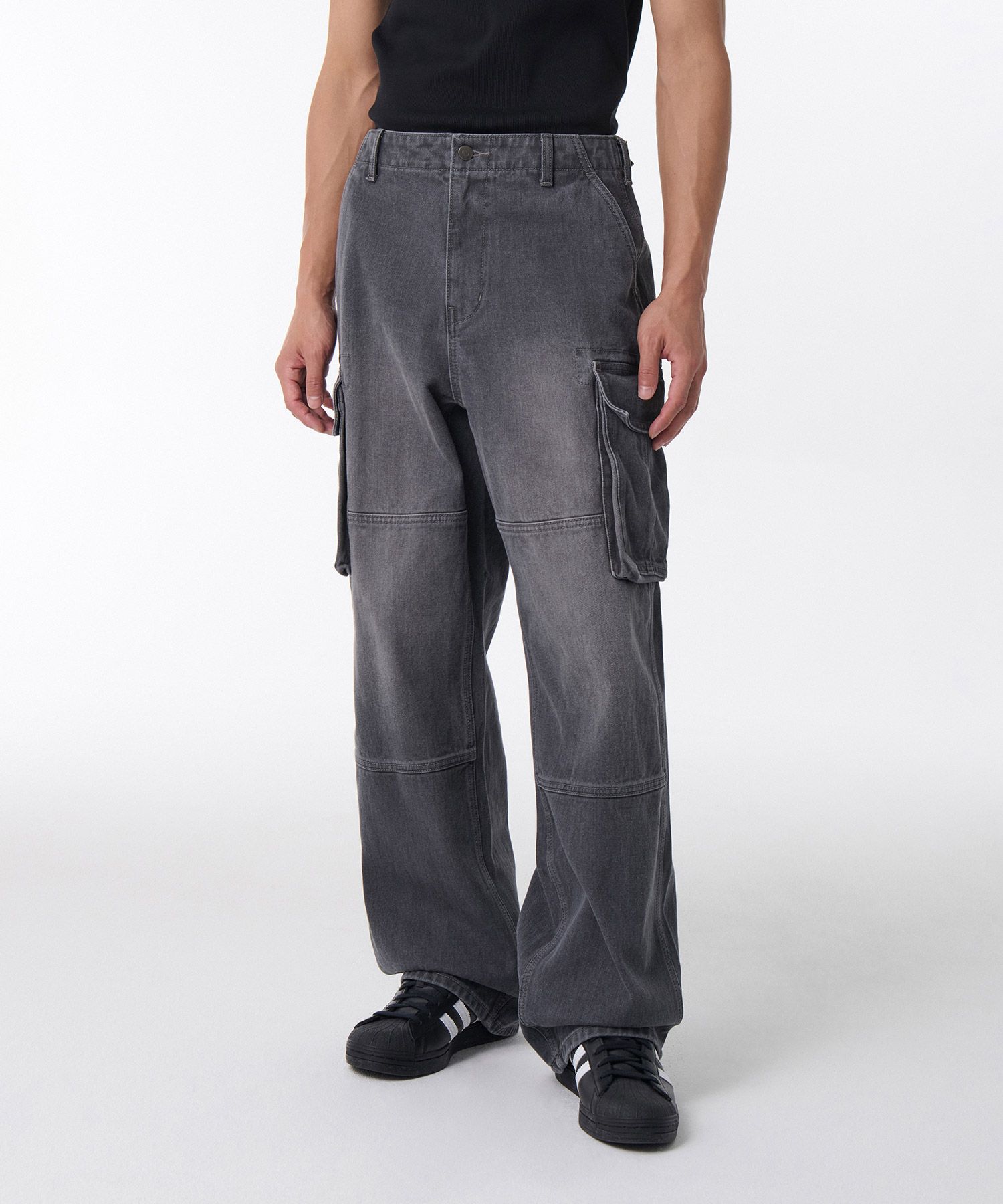 ★MUSINSA STANDARD★ Pigment Extra Wide Cargo Denim Pants Ch MUSINSA | MUSINSA STANDARD Pigment Extra Wide Cargo Denim
