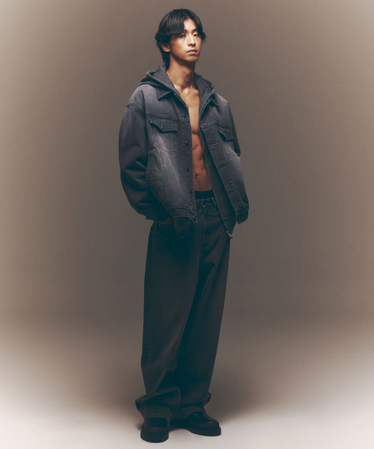 MUSINSA | MUSINSA STANDARD Pigment Wide Denim Pants