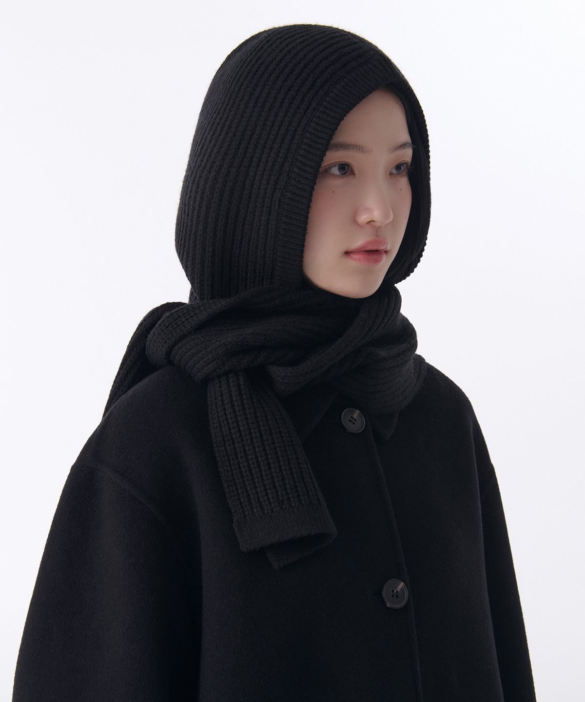 무신사 스탠다드 우먼(MUSINSA STANDARD WOMAN) 우먼즈 머플러 바라클라바 [블랙]