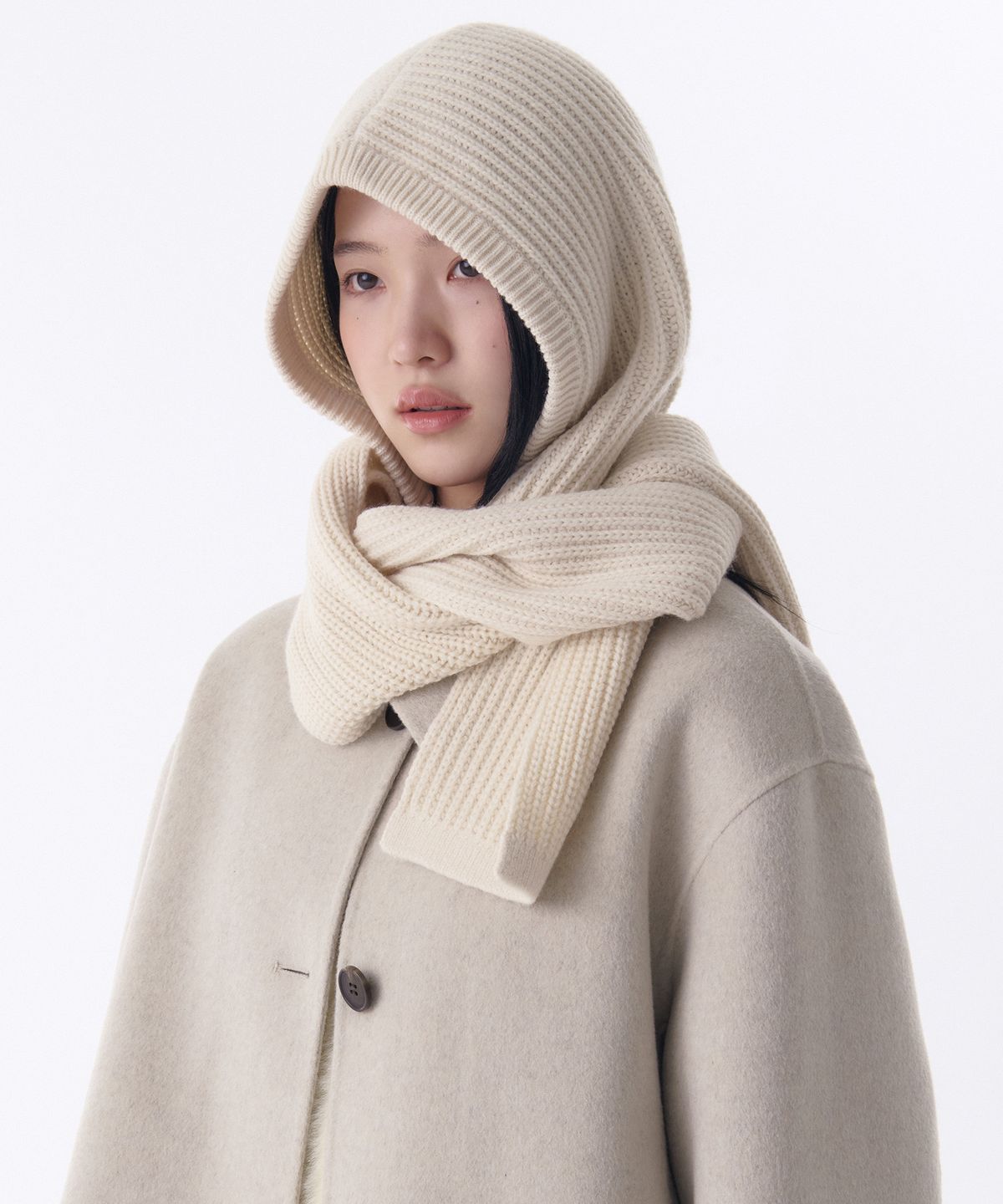 무신사 스탠다드 우먼(MUSINSA STANDARD WOMAN) 우먼즈 머플러 바라클라바 [크림]