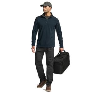 쿼터 집업 방한 니트