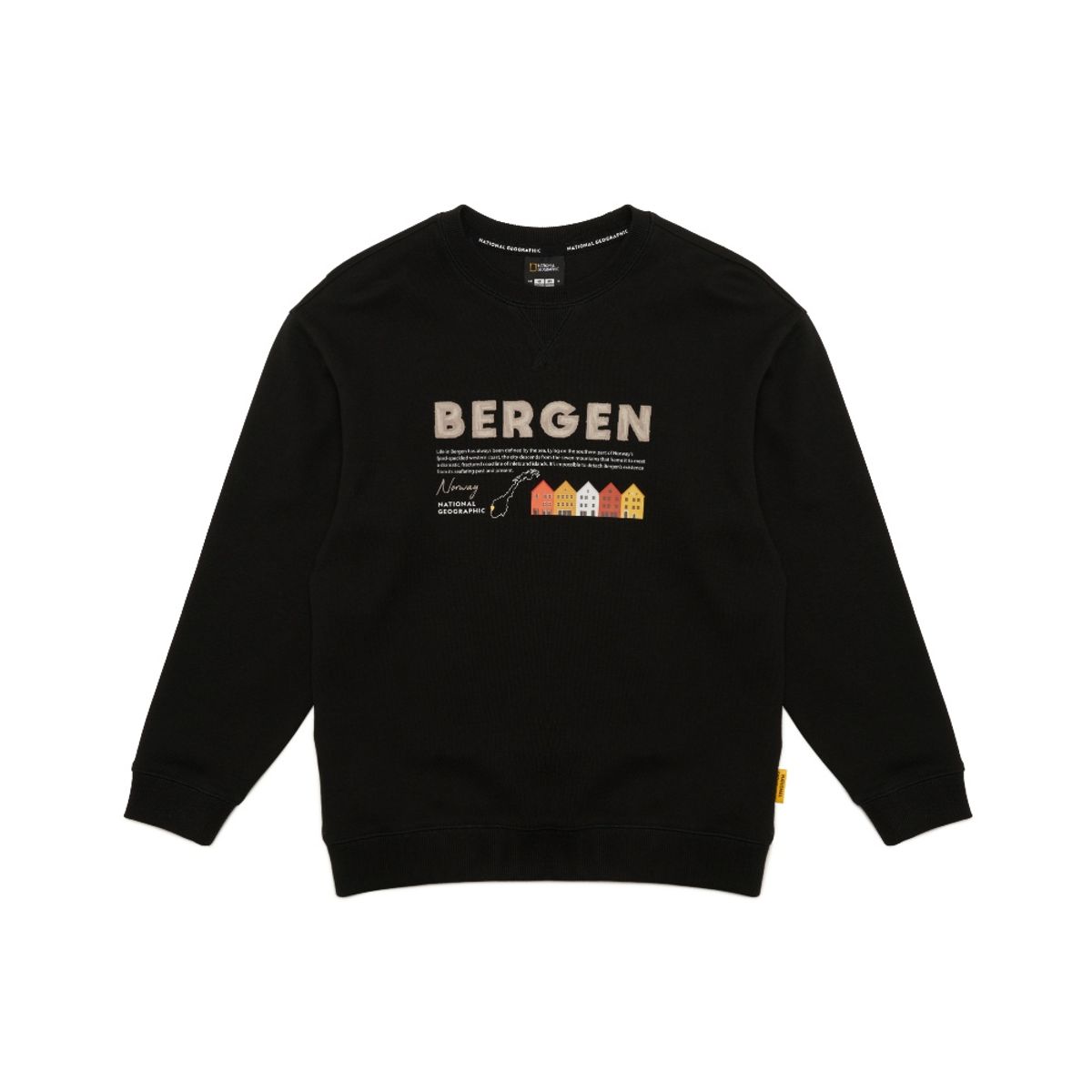 내셔널지오그래픽 키즈(NATIONAL GEOGRAPHIC KIDS) K243USW920 그래픽 맨투맨-1 CARBONBLACK