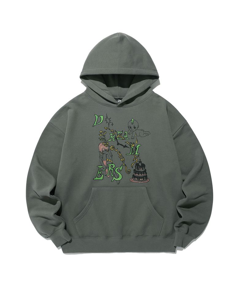 DREAMERS HOODIE_CHARCOAL(NG2EFUM404A)