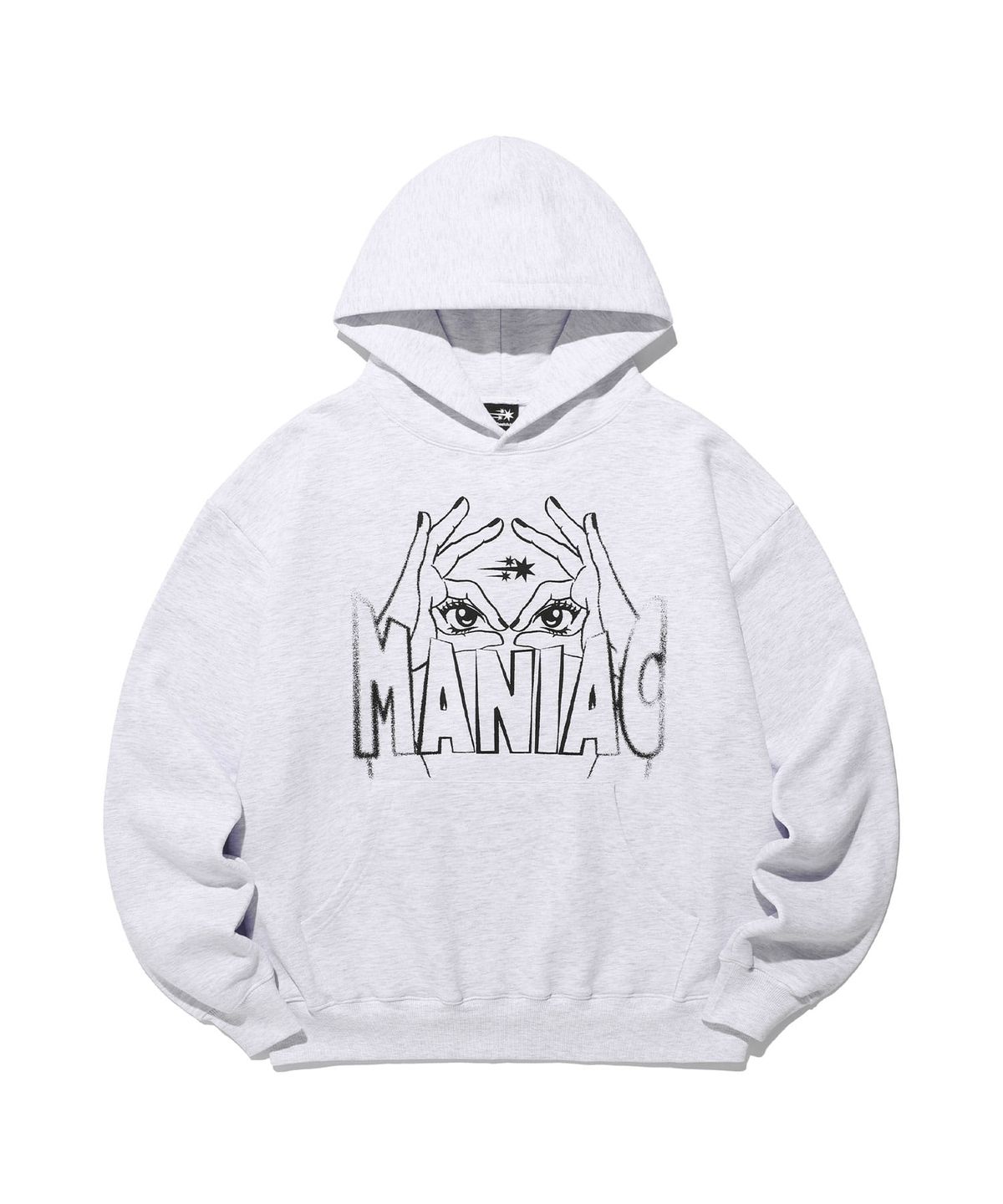나이스고스트클럽(NICEGHOSTCLUB) BLIND MANIAC HOODIE_LIGHT GREY(NG2EFUM407A)