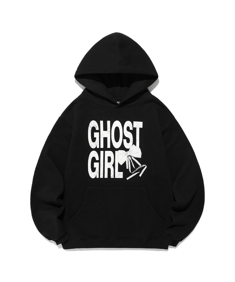 GHOST GIRL RIBBON HOODIE_BLACK(NG2EFUM408A)