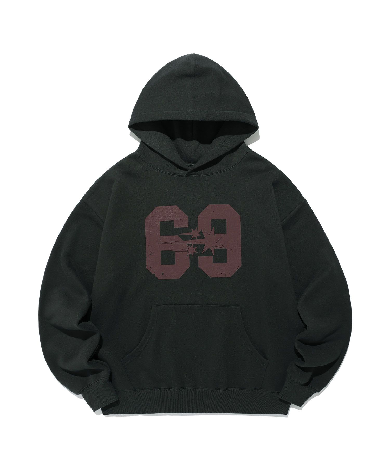 MUSINSA | NICE GHOST CLUB ANGEL NUMBER 69 HOODIE_BLACK