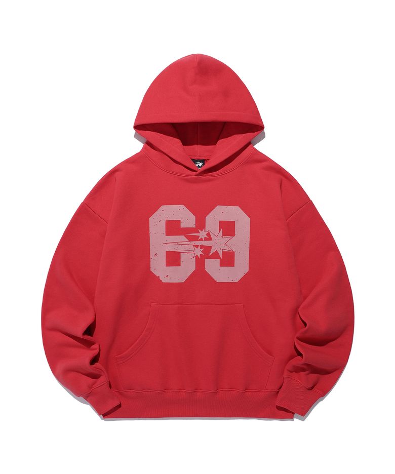 ANGEL NUMBER 69 HOODIE_RED(NG2EFUM411A)