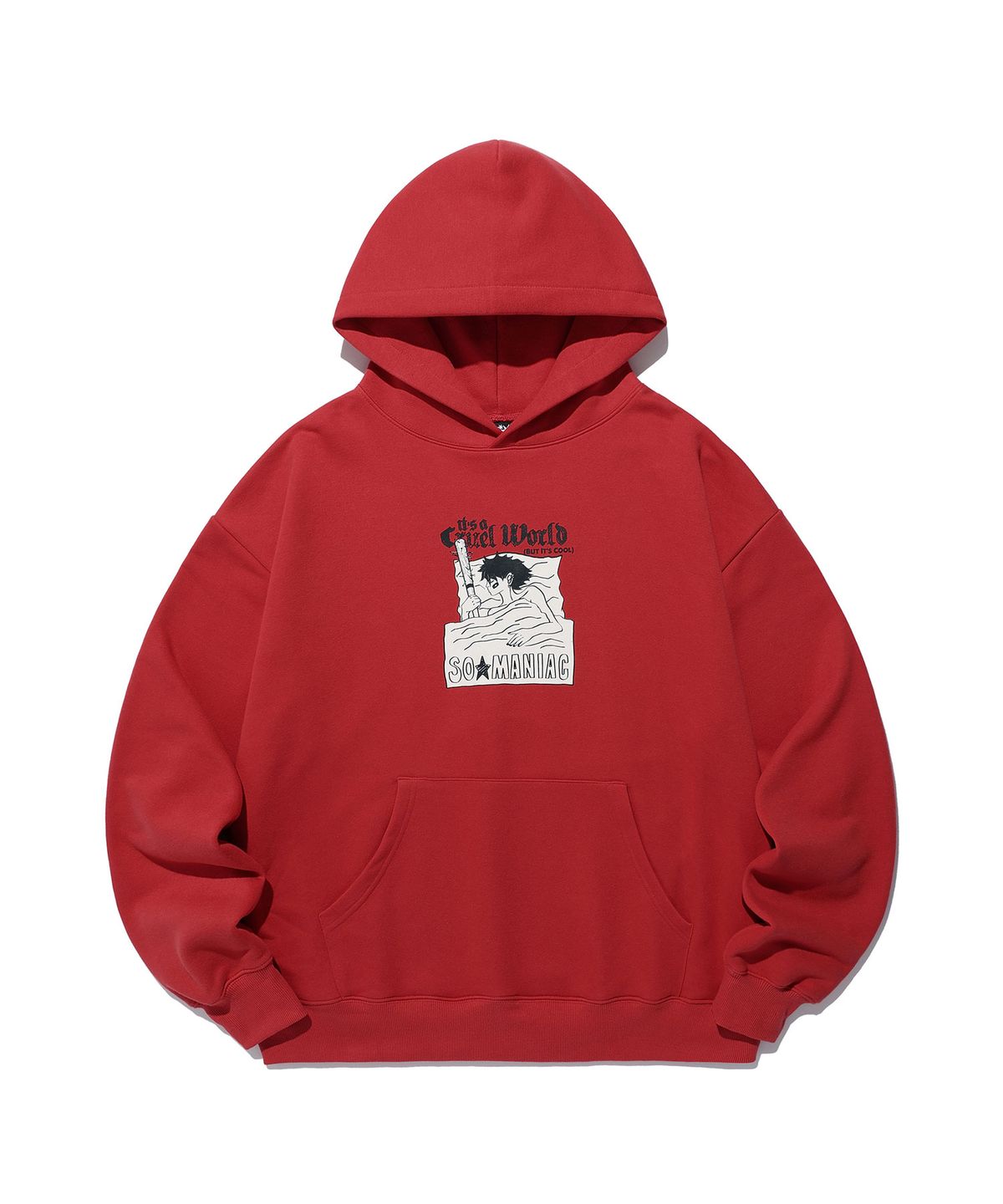 나이스고스트클럽(NICEGHOSTCLUB) RESTLESS SLEEPING HOODIE_RED(NG2EFUM414A)