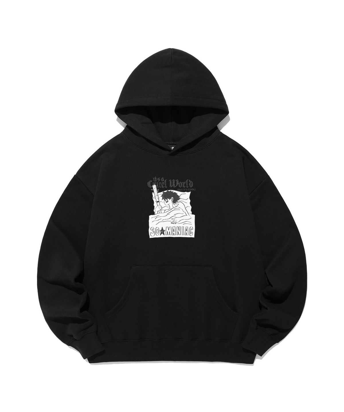 나이스고스트클럽(NICEGHOSTCLUB) RESTLESS SLEEPING HOODIE_BLACK(NG2EFUM414A)