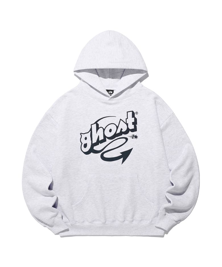 GHOST TAIL COLLEGE HOODIE_LIGHT GREY(NG2EFUM420A)