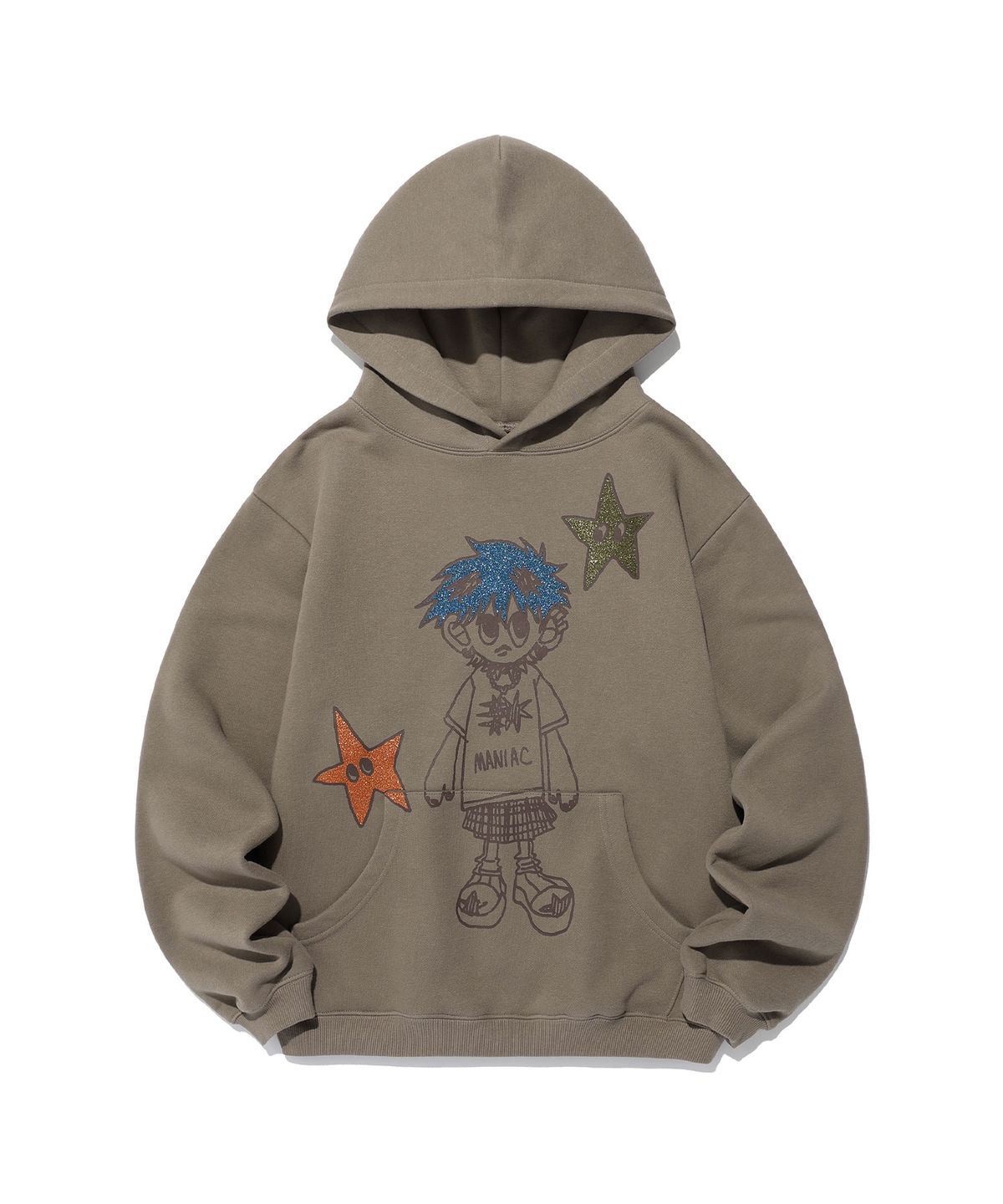 나이스고스트클럽(NICEGHOSTCLUB) LITTLE GHOST BOY HOODIE_BROWN(NG2EFUM422A)