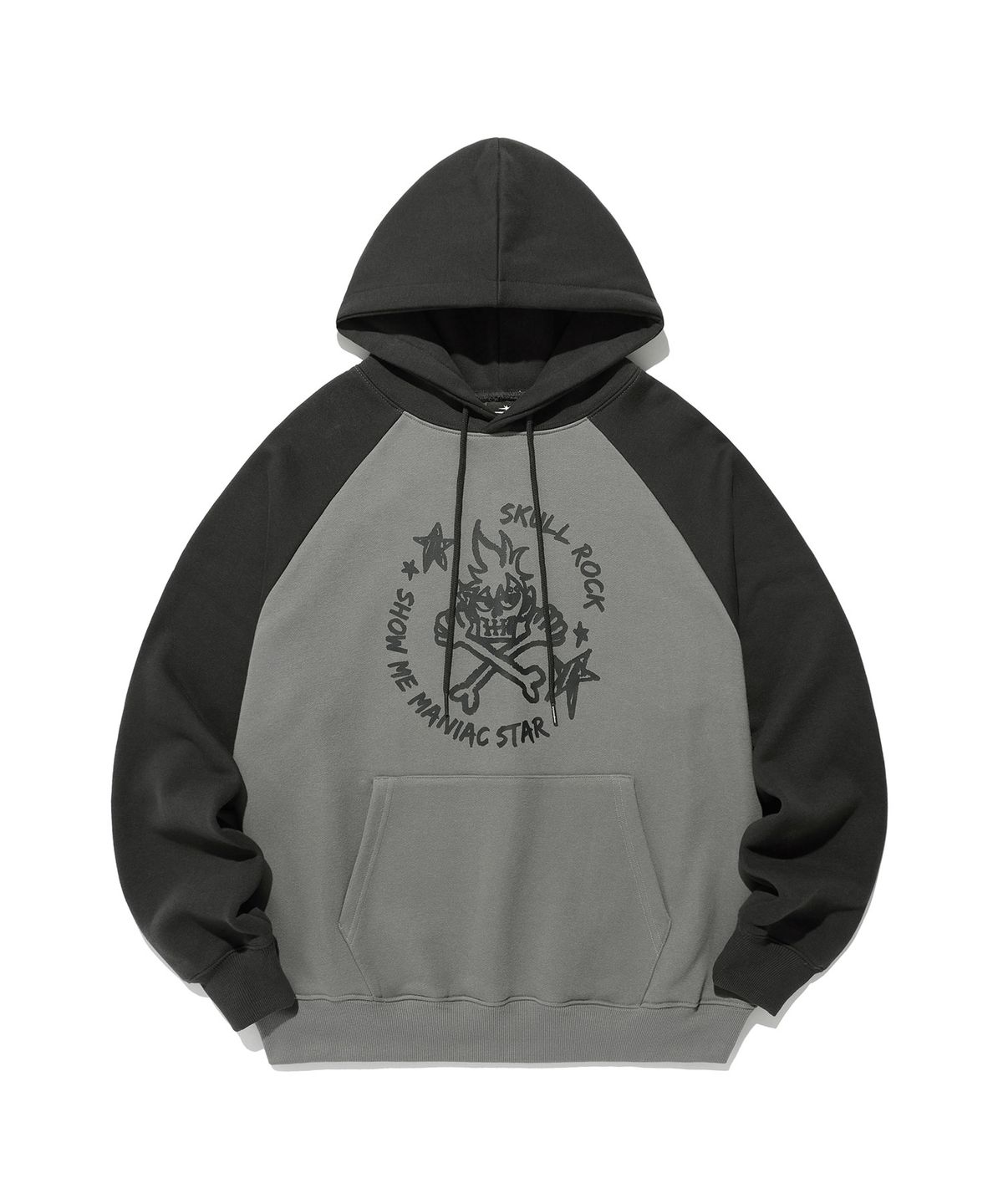 나이스고스트클럽(NICEGHOSTCLUB) SKULL ROCK HOODIE_CHARCOAL(NG2EFUM426A)