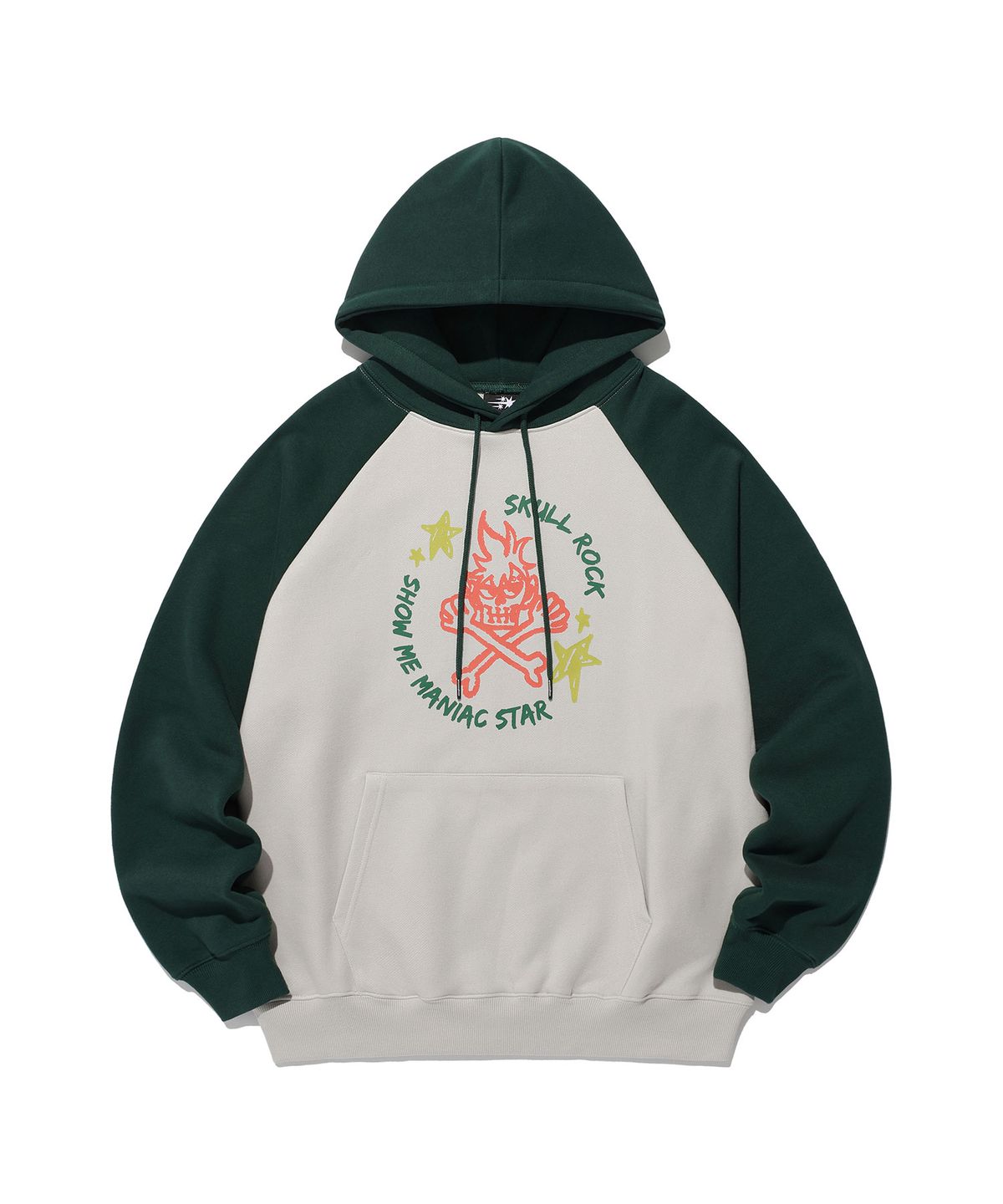 나이스고스트클럽(NICEGHOSTCLUB) SKULL ROCK HOODIE_GREY(NG2EFUM426A)