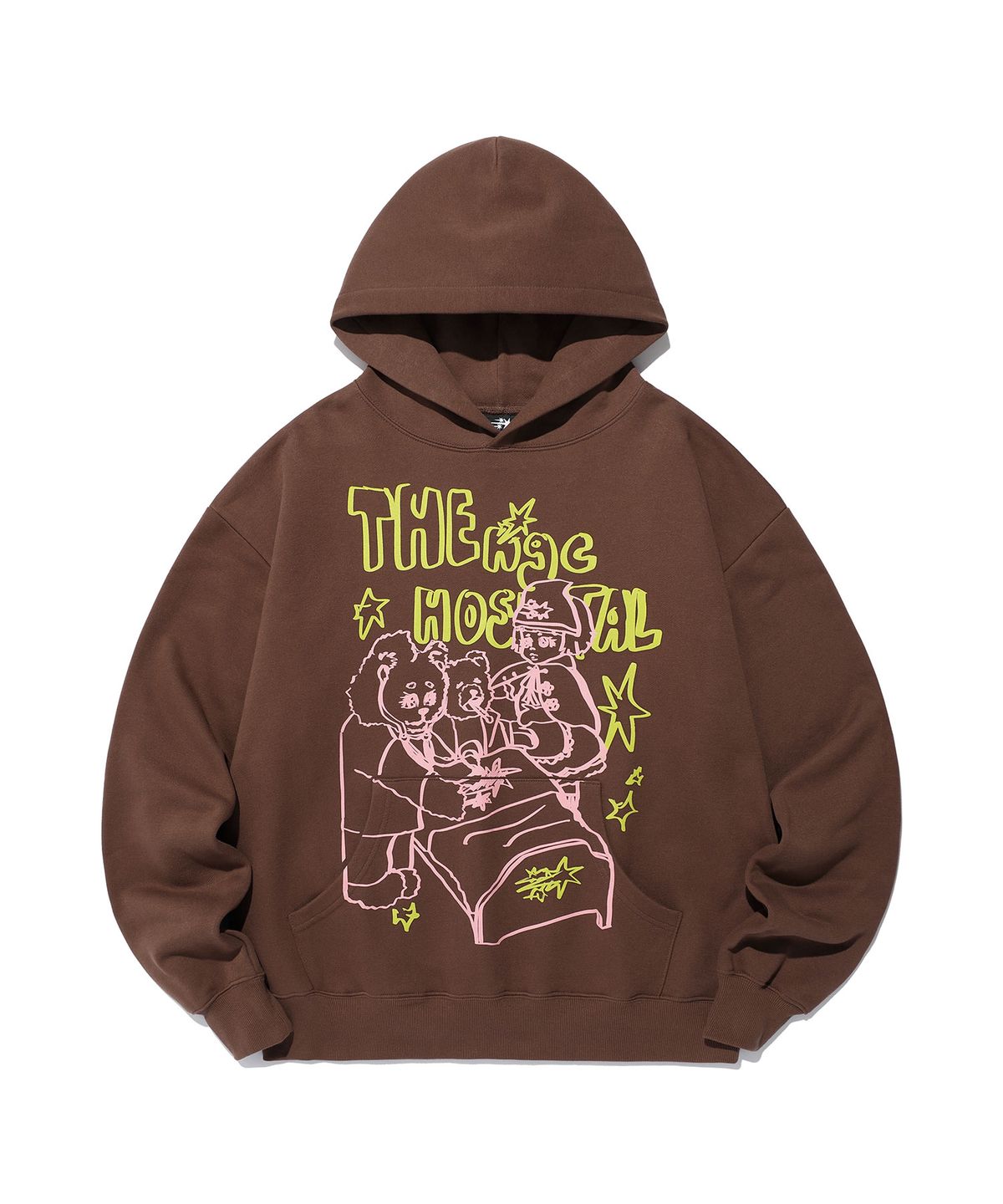 나이스고스트클럽(NICEGHOSTCLUB) HOSPITAL HOODIE_BROWN(NG2EFUM427A)