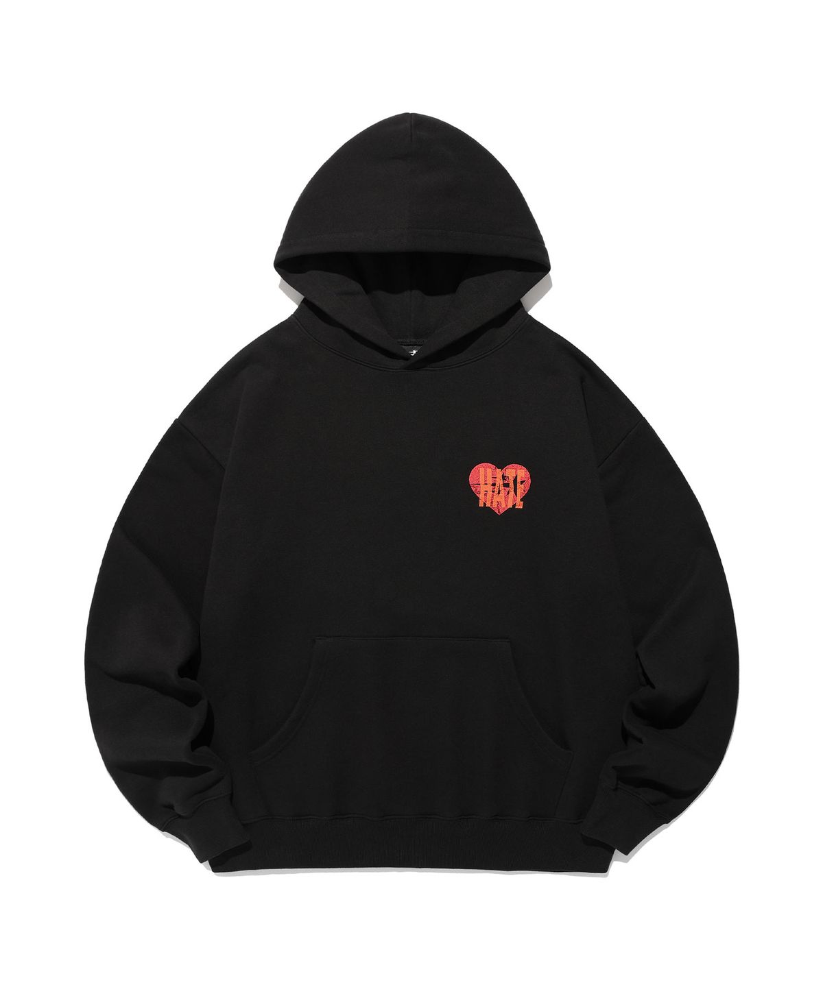 나이스고스트클럽(NICEGHOSTCLUB) HATE HEART LOGO HOODIE_BLACK(NG2EFUM428A)