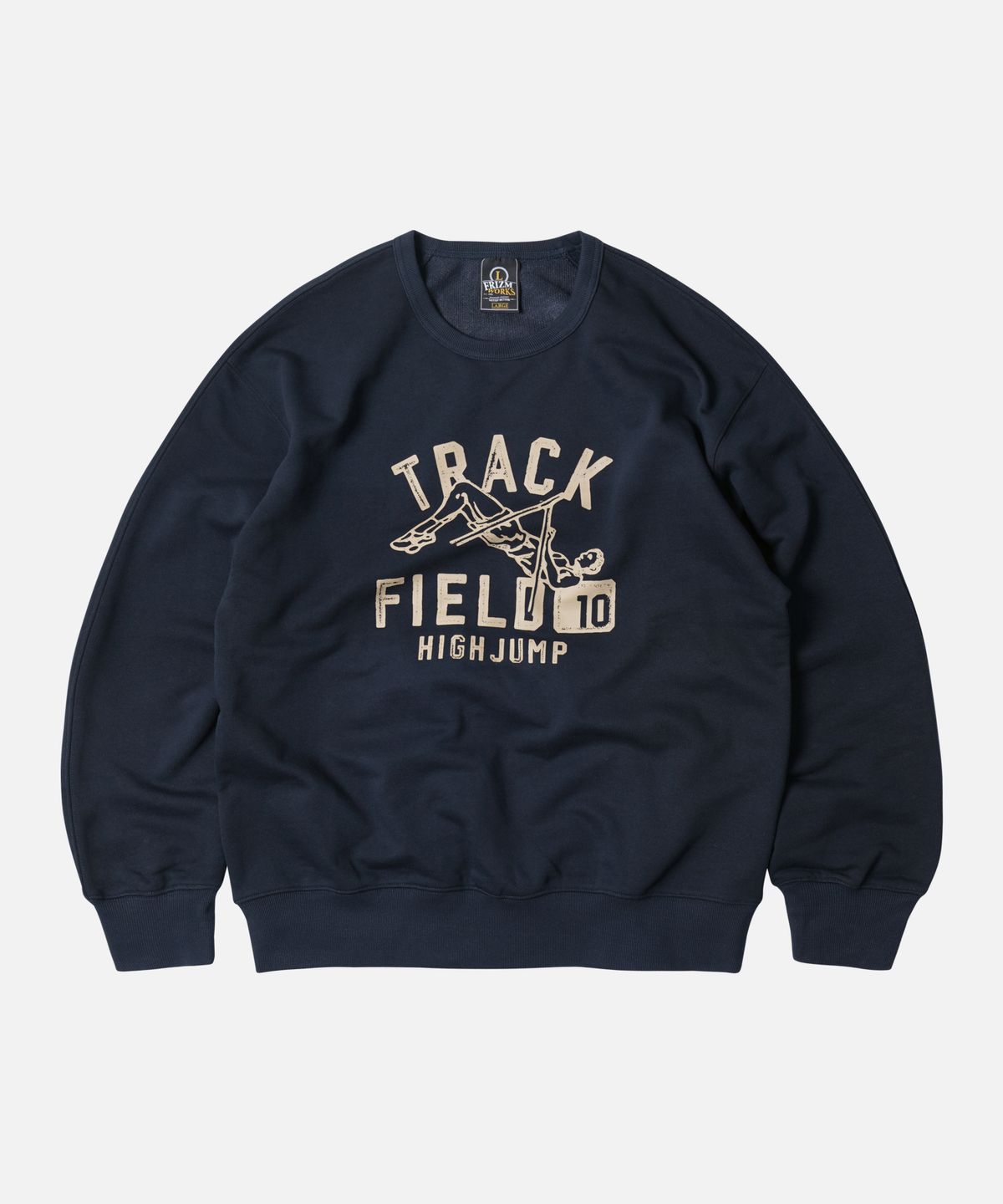 프리즘웍스(FRIZMWORKS) T&F HIGH JUMP SWEATSHIRT _ NAVY