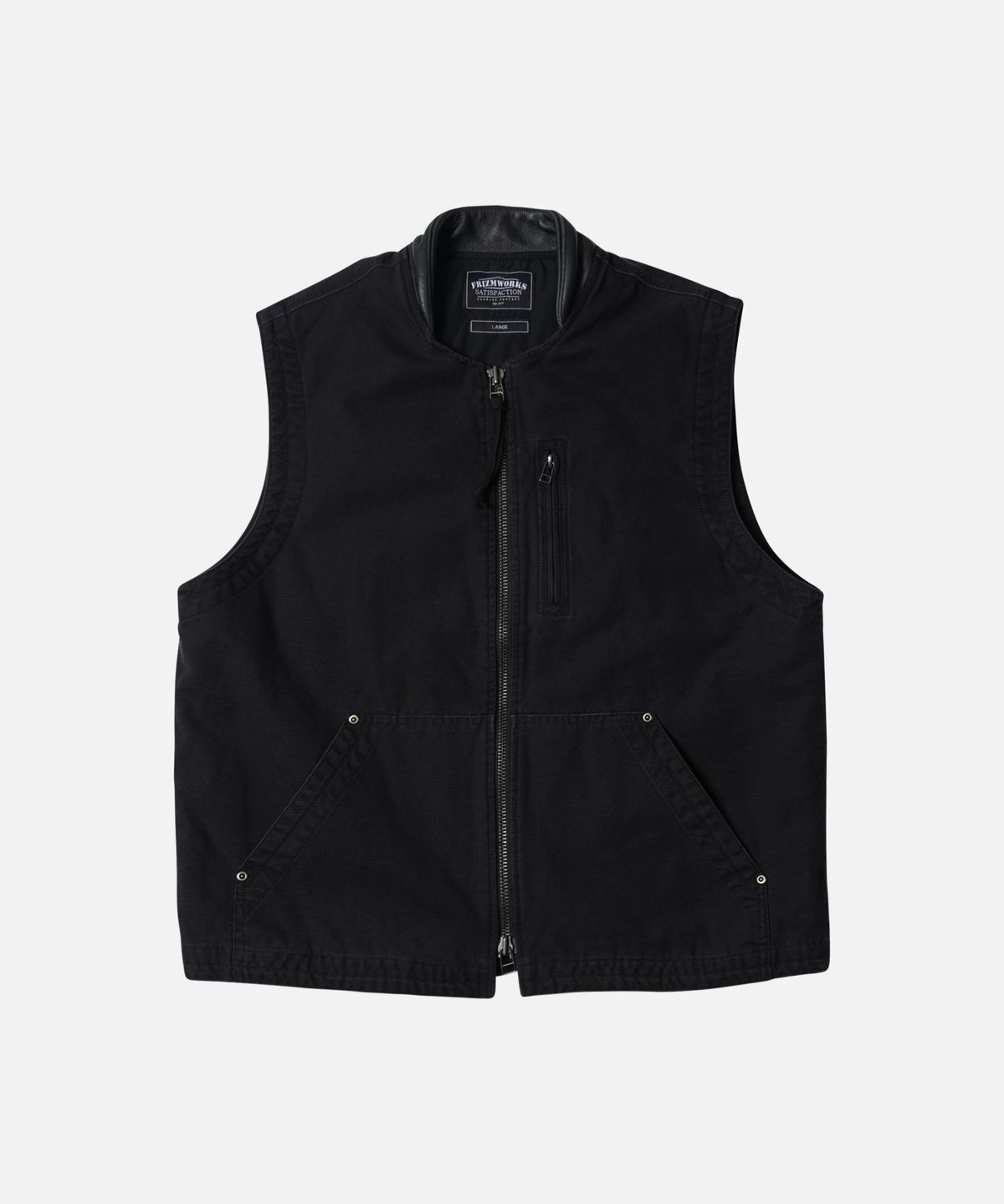 프리즘웍스(FRIZMWORKS) JUNGLE CLOTH DECK VEST _ BLACK