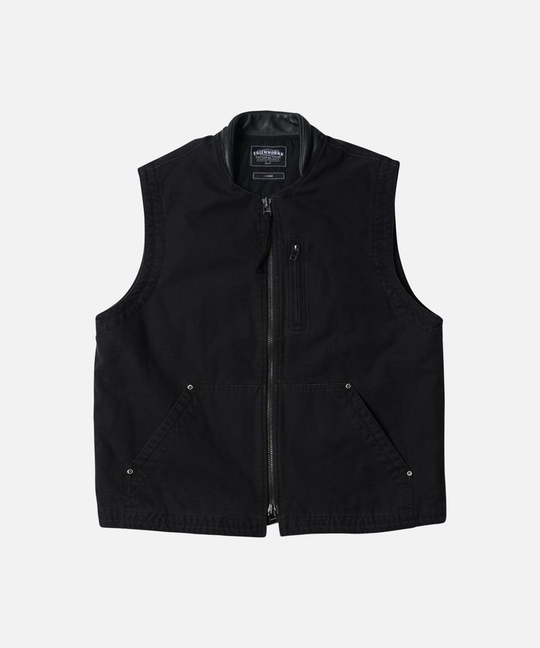 JUNGLE CLOTH DECK VEST _ BLACK