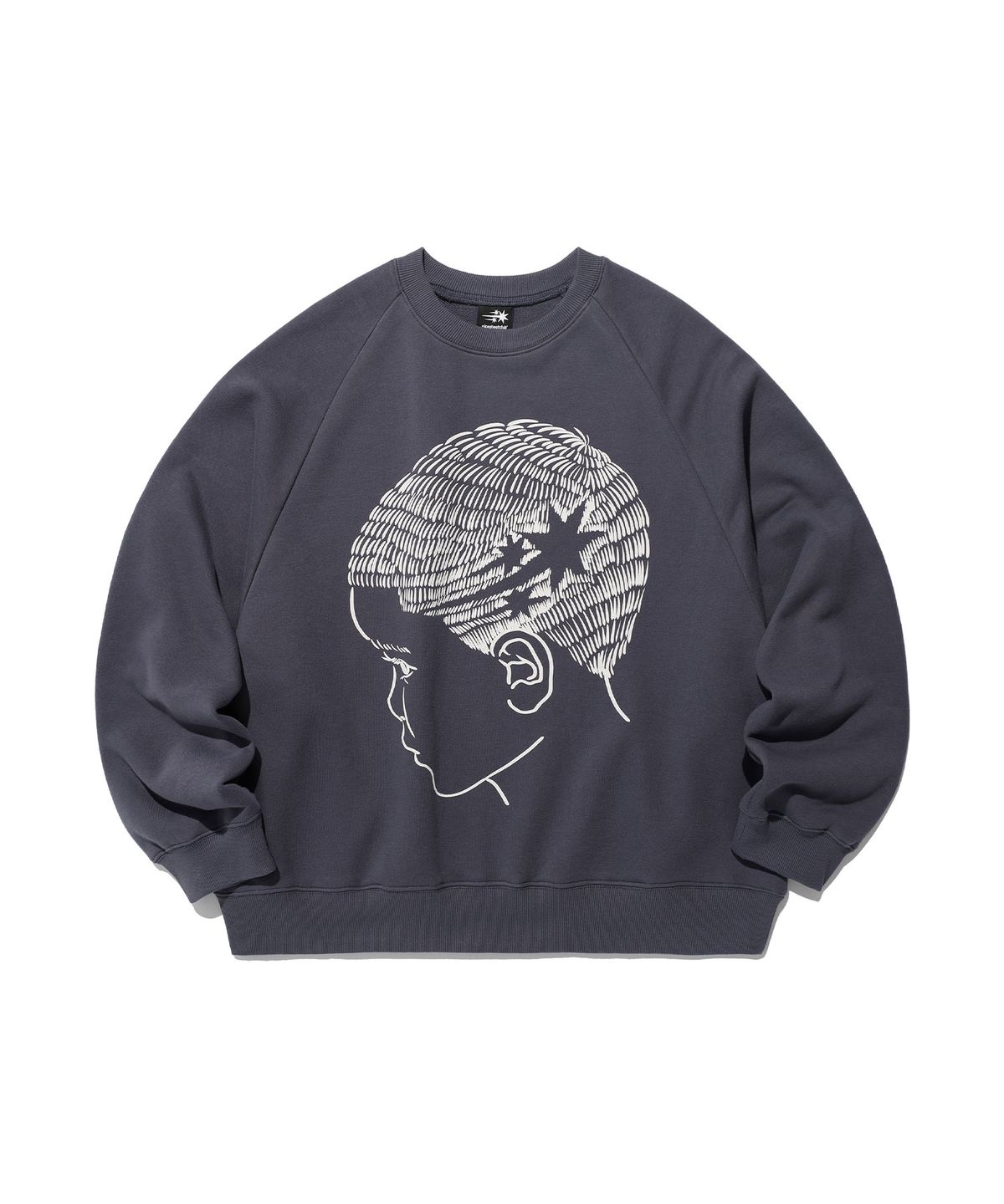 나이스고스트클럽(NICEGHOSTCLUB) 3STARS HEAD SWEATSHIRTS_PURPLE(NG2EFUM441A)