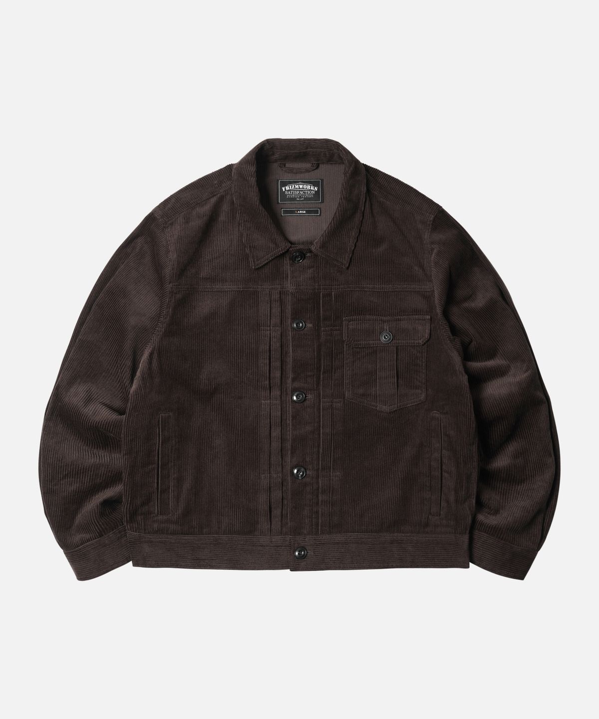 프리즘웍스(FRIZMWORKS) CORDUROY TRUCKER JACKET _ BROWN