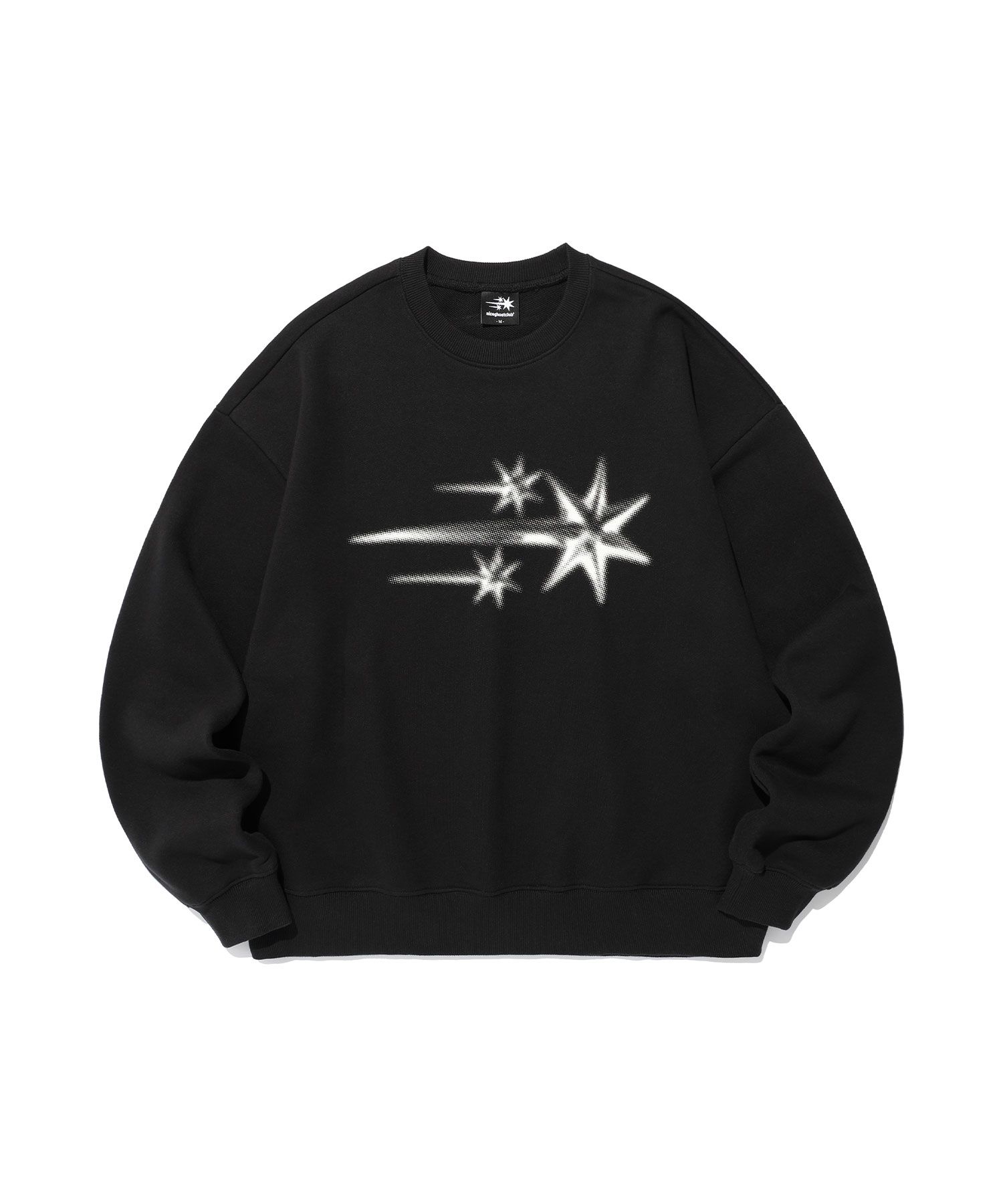 ★Nice Ghost Club★3STARS HALFTONE LOGO SWEATSHIRTS MUSINSA | NICE GHOST CLUB 3STARS HALFTONE LOGO