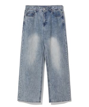 SUNDAY 5포켓 빈티지 워싱 데님 팬츠(라이트 인디고)