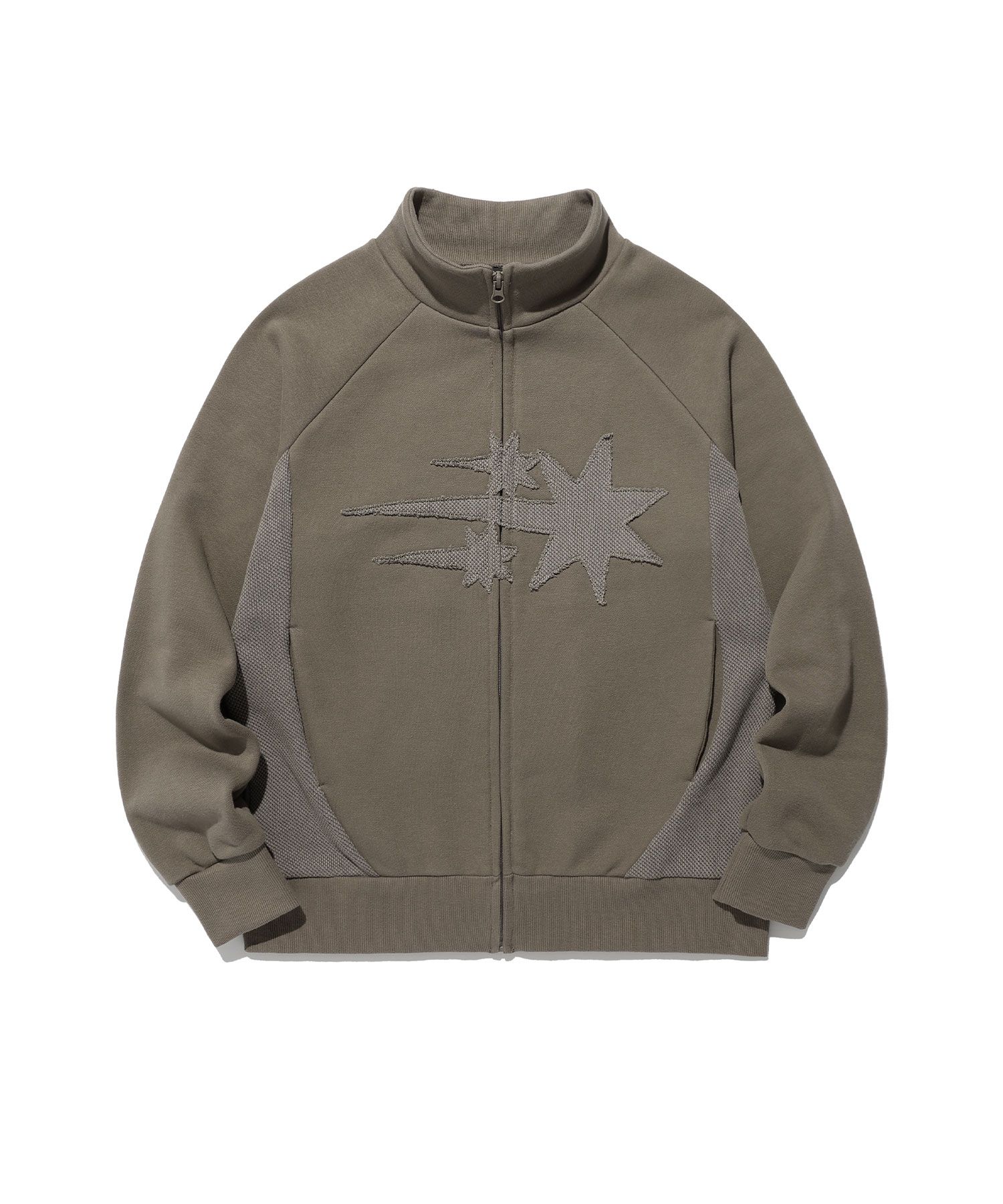 ジャケット [NICEGHOSTCLUB]3STARS SWEET JERSEY ZIP UP_BEIGE(NG2EFUM486 MUSINSA | NICE GHOST CLUB 3STARS SWEAT JERSEY ZIP UP_BEIGE
