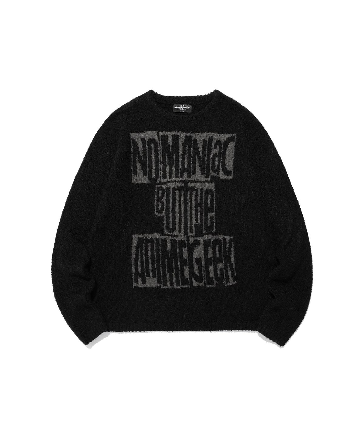 나이스고스트클럽(NICEGHOSTCLUB) ANIME L/S KNIT TEE_BLACK(NG2EFUK608A)
