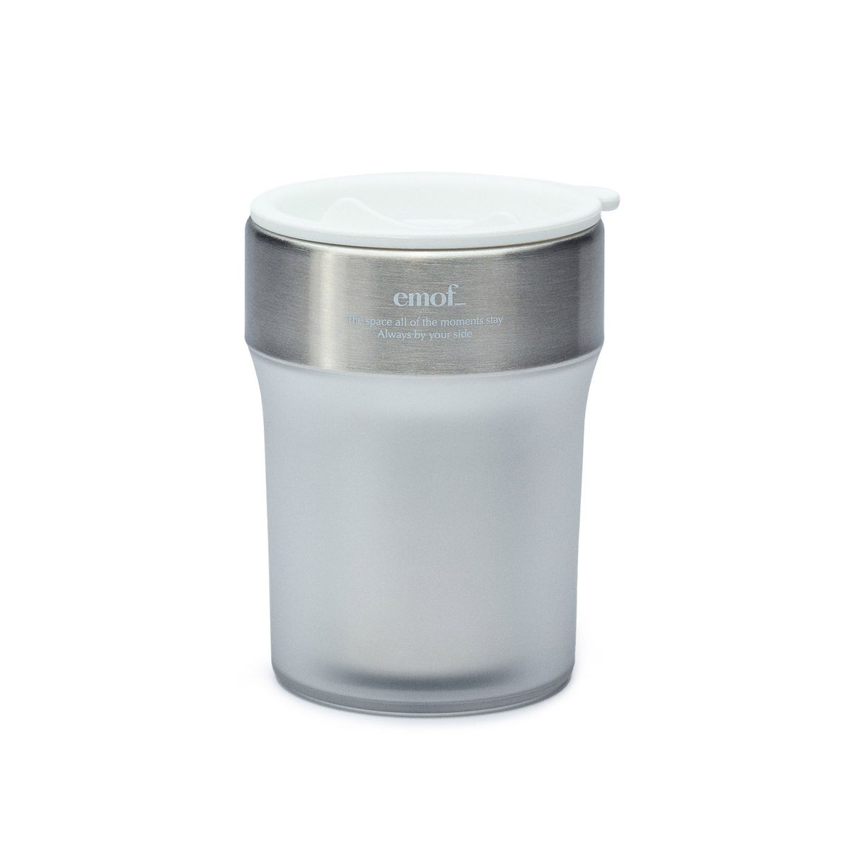 이모프(EMOF) PURE WHITE STAINLESS STEEL TUMBLER 400ml