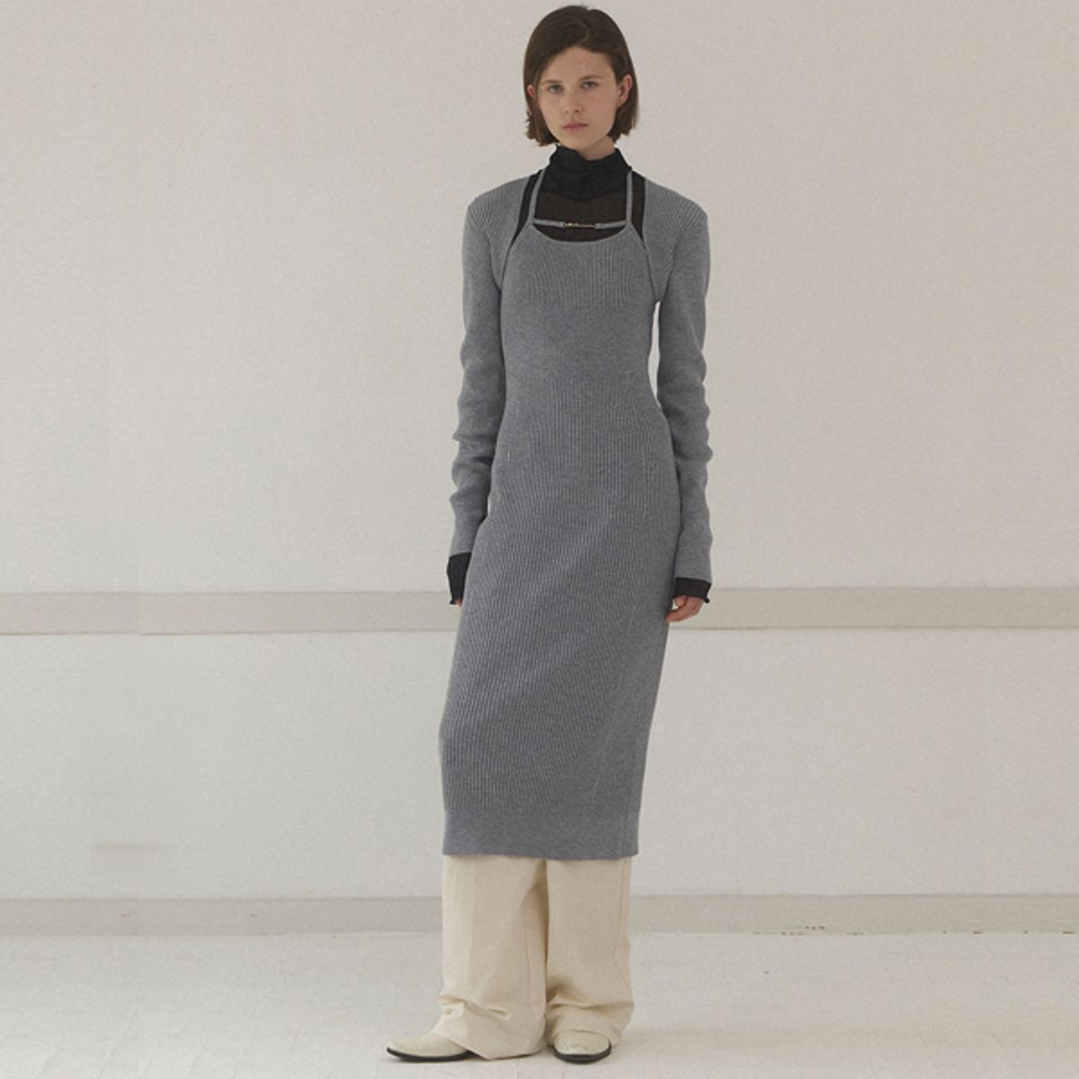 아틀리에 나인(ATELIER NAIN) ASHA BOLERO WOOL KNIT DRESS(OP-6215)