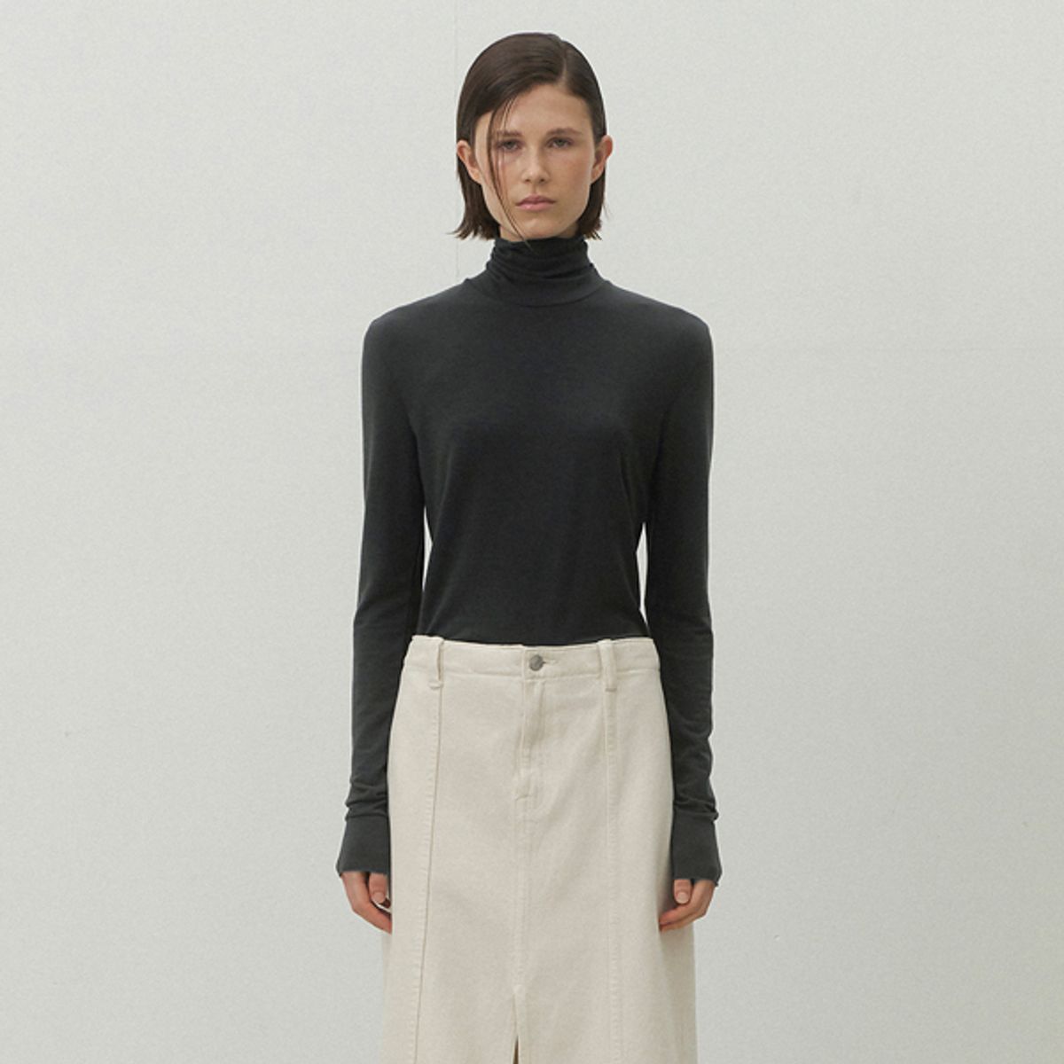 아틀리에 나인(ATELIER NAIN) ESSENTIAL HIGH NECK TEE(T-6895)