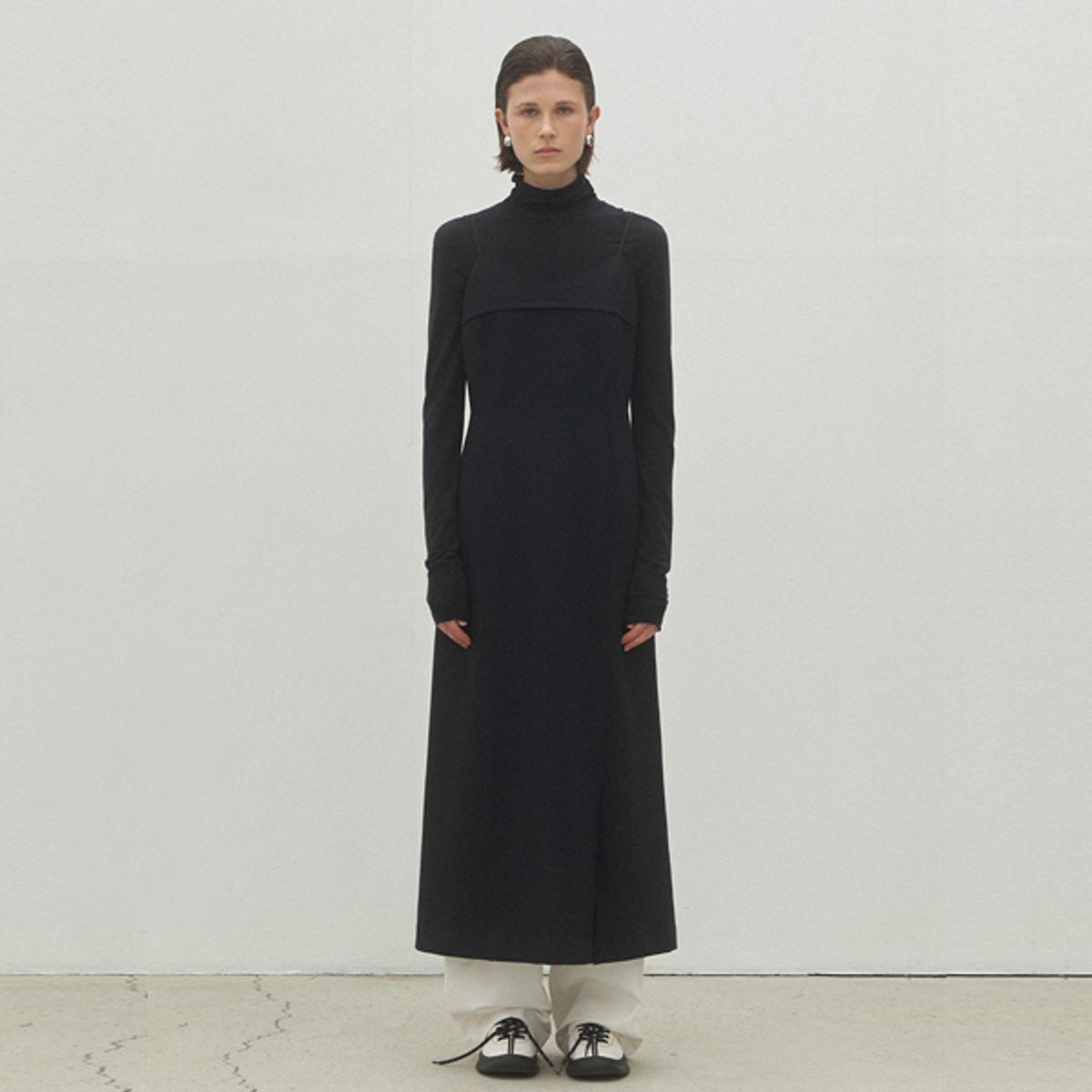 아틀리에 나인(ATELIER NAIN) ESSENTIAL MIEL SLIT DRESS(OP-6216)