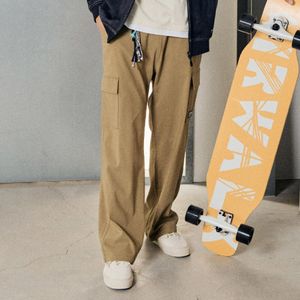 주니어 라벨포인트 루즈핏 면 바지