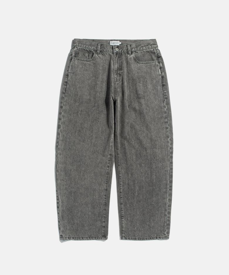 Cliff Relaxed Denim Pants Warm Grey