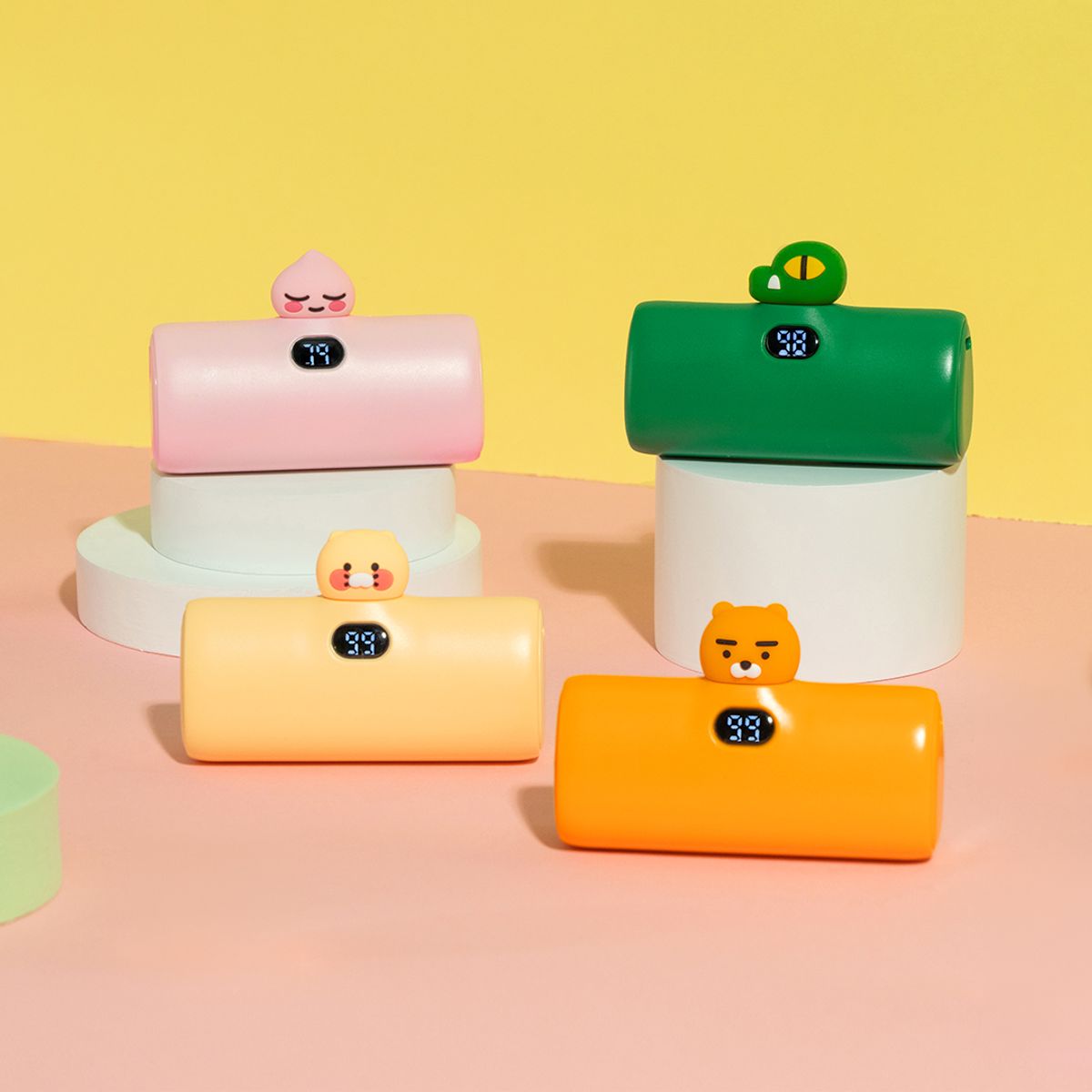 카카오프렌즈 파트너(KAKAOFRIENDS PARTNERS) 빼꼼 도킹형 20W 고속충전 보조배터리 5000mAh (C타입)