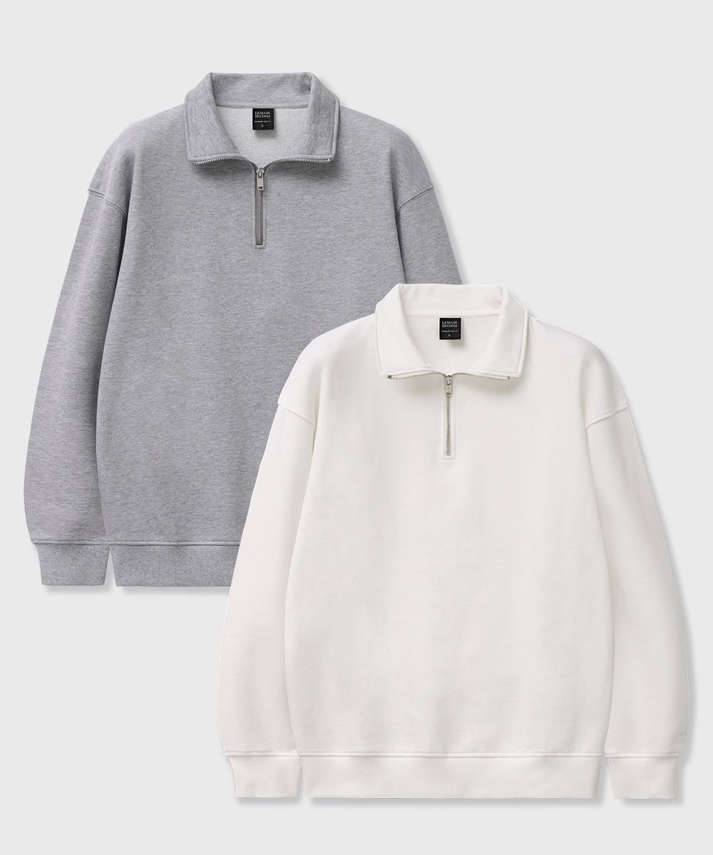 half zip sweatshirt | No.1 K-fashion Store MUSINSA