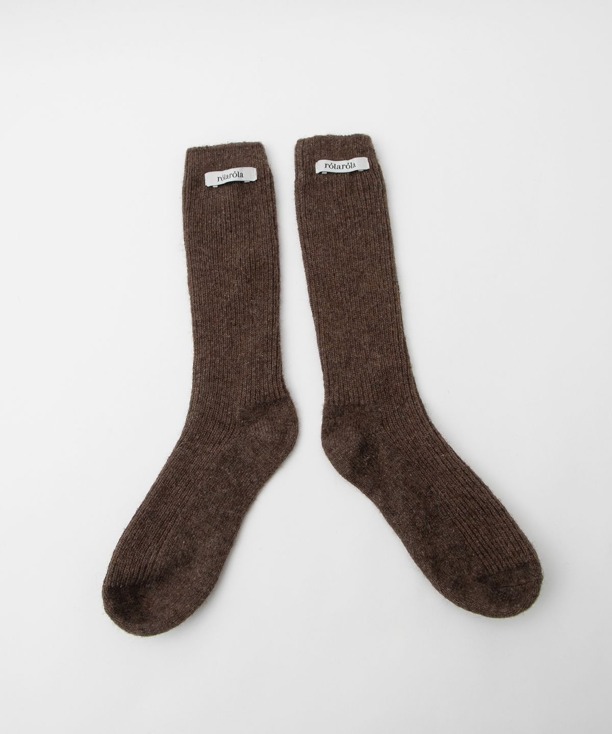 로라로라(ROLAROLA) WOOL LONG SOCKS BROWN