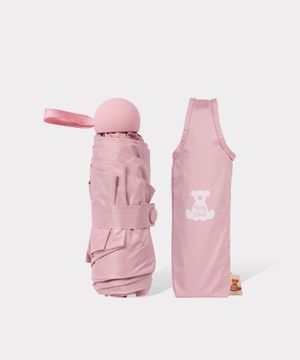 테디베어 50 6K 핑크 컬러암막 휴대용 경량 미니 양우산