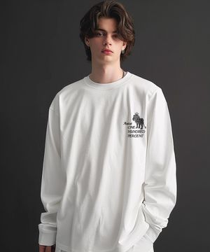 OHPxHARMONIA 킹라이온 크루넥 긴팔티셔츠P