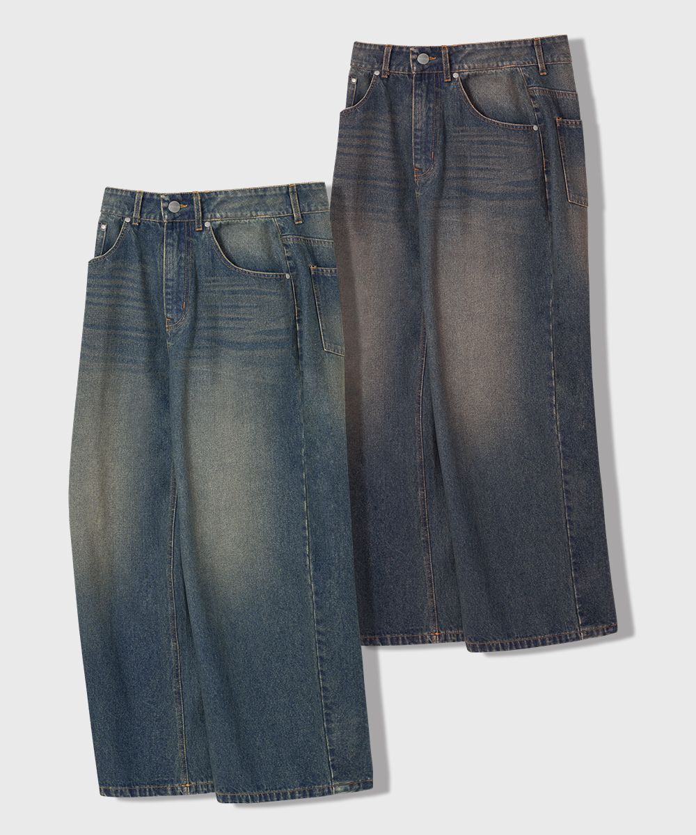 MUSINSA | LEMAIN SECOND [2PACK] VINTAGE CAT WASHING WIDE