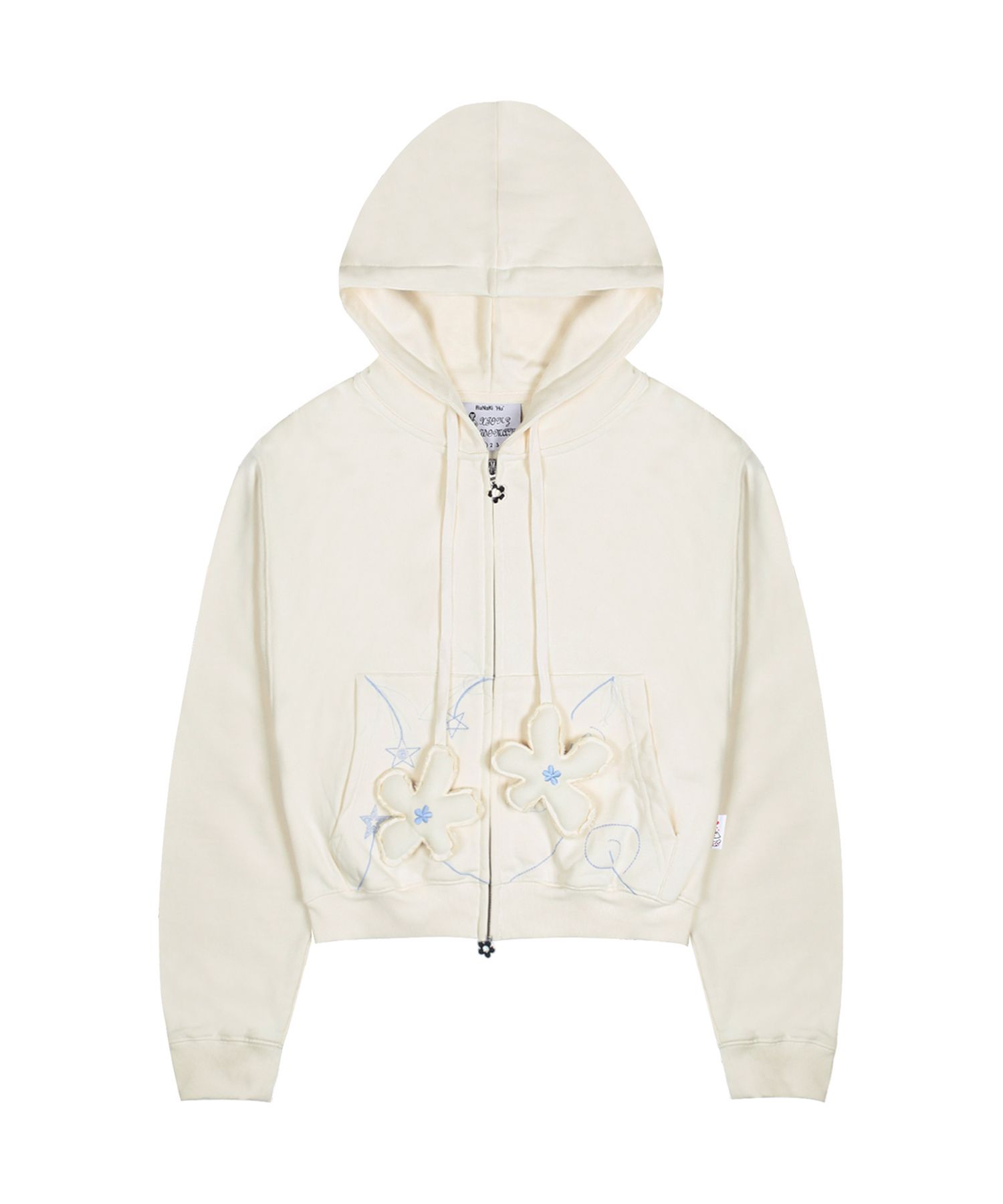 パーカー・フーディ XTONZ WXJ006 Sterry Night Crop Hooded Zip-up IVORY WXJ006IV MUSINSA | XTONZ WOMAN WXJ006 STERI NIGHT CROP HOODIE (IVORY)