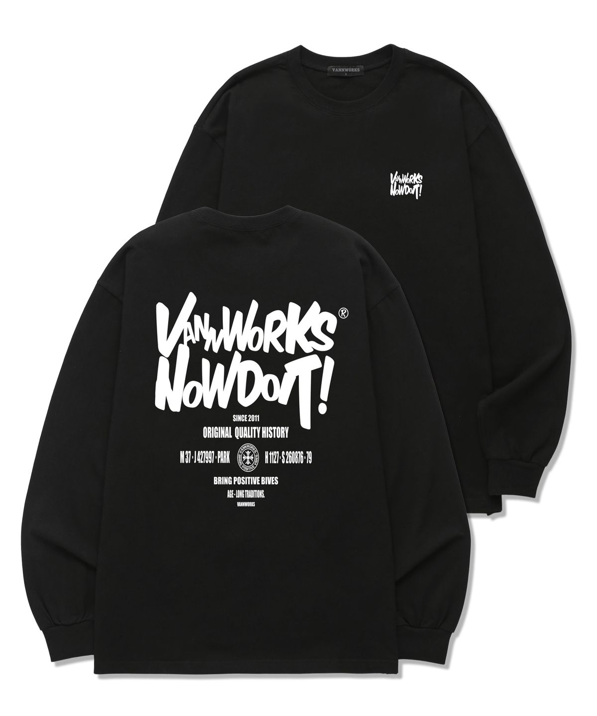 밴웍스(VANNWORKS) DOIT LARGE 롱슬리브 (VLS0088) 블랙