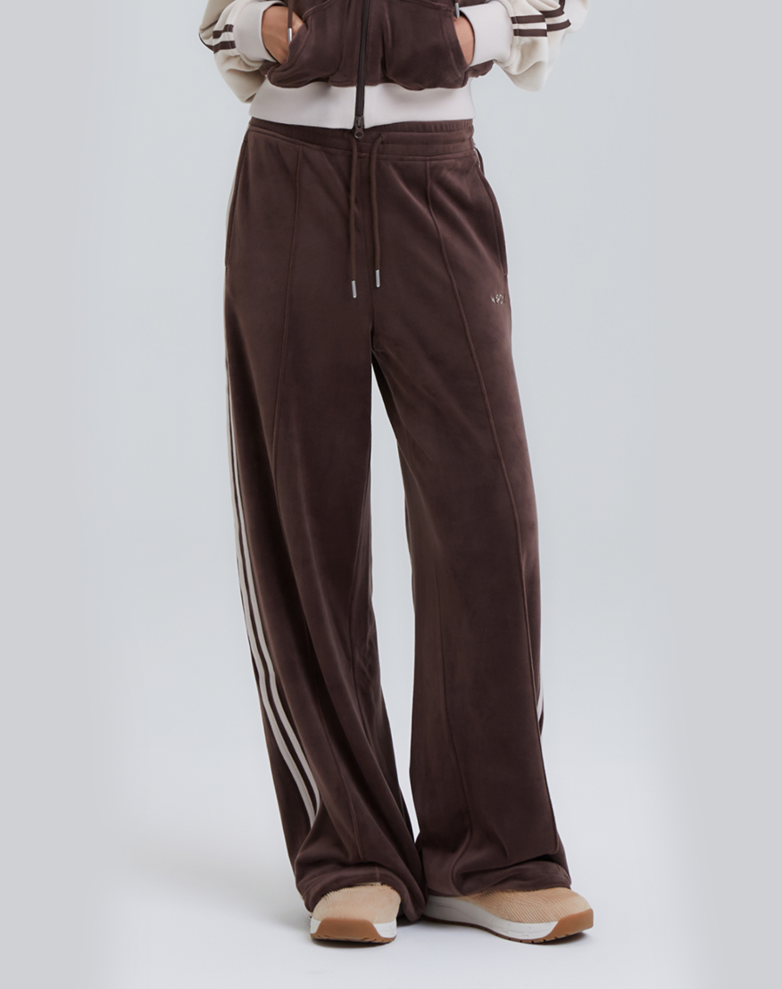 MUSINSA公式 | NDY (nerdy) Womens Velour Track Pants (Black/Sky