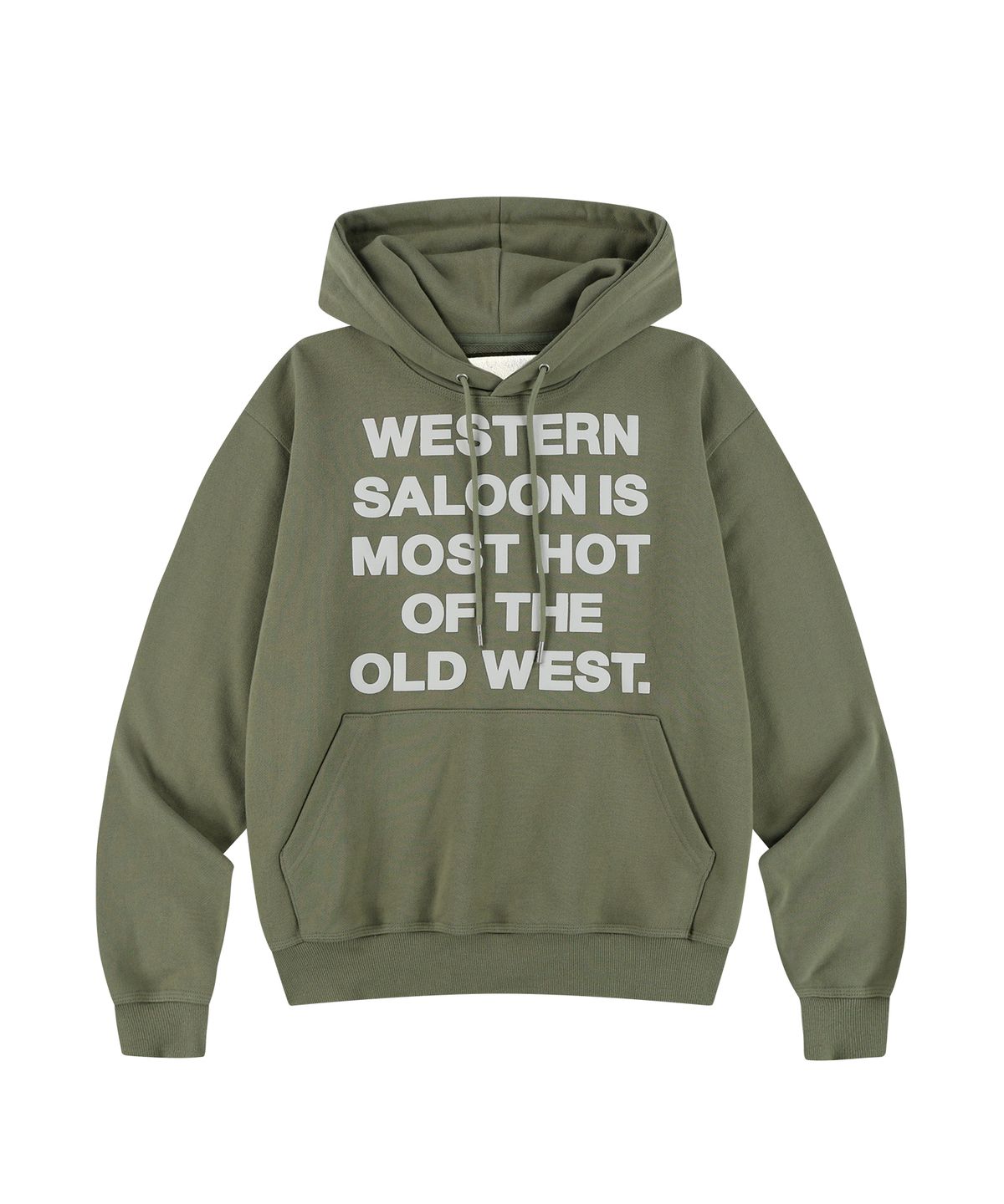 더바이닐하우스(THEVINYLHOUSE) TYPO HOODIE KHAKI
